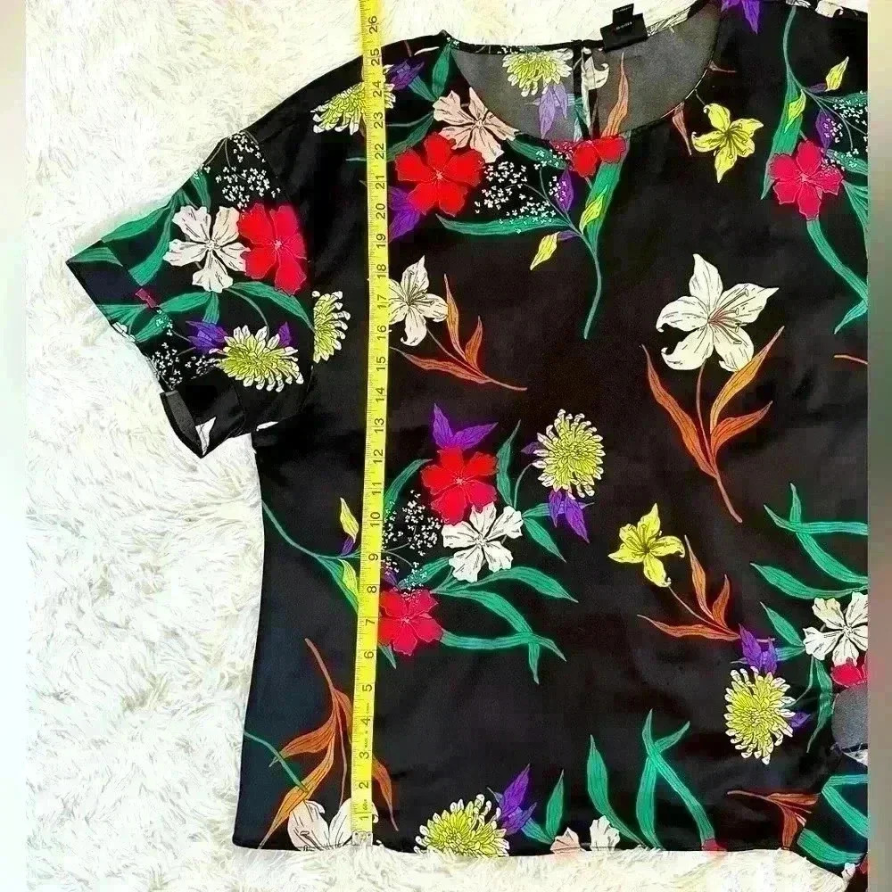 Worthington Floral Blouse (H10) - Picture 12 of 12